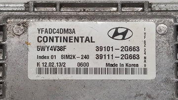 2011-2014 Hyundai Sonata PCM Engine Control Computer ECU ECM PCU OEM P/N:39101-2G661 39111-2G661 Fits Fits 2011 2012 2013 2014 OEM Used Auto Parts