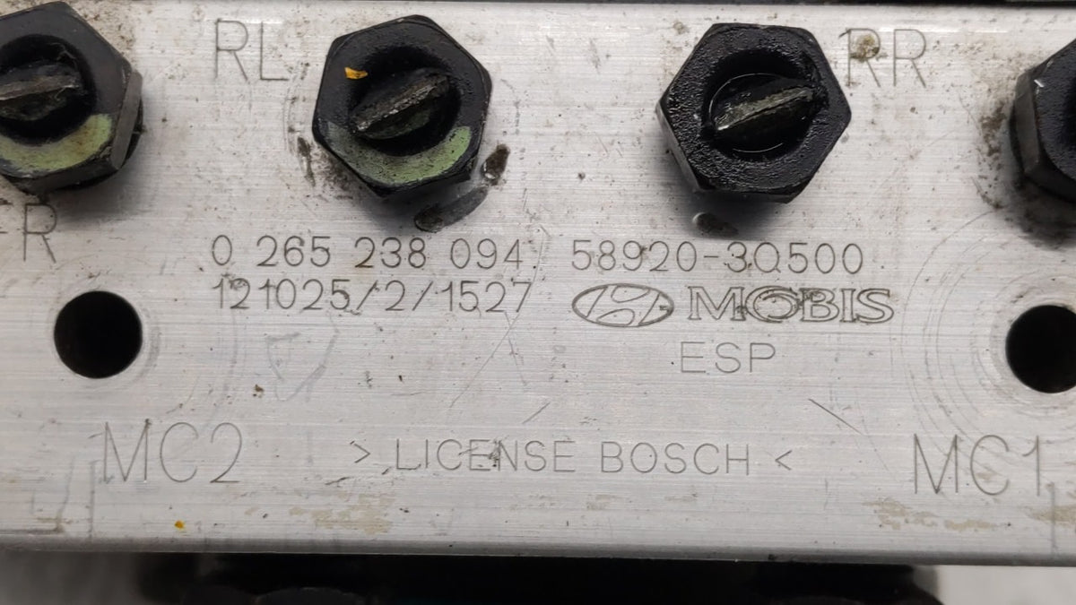 2011-2013 Hyundai Sonata Anti-Lock Brake ABS Pump Module Actuator OEM P/N:58920-3S400 58920-3Q500 Fits Fits 2011 2012 2013 O