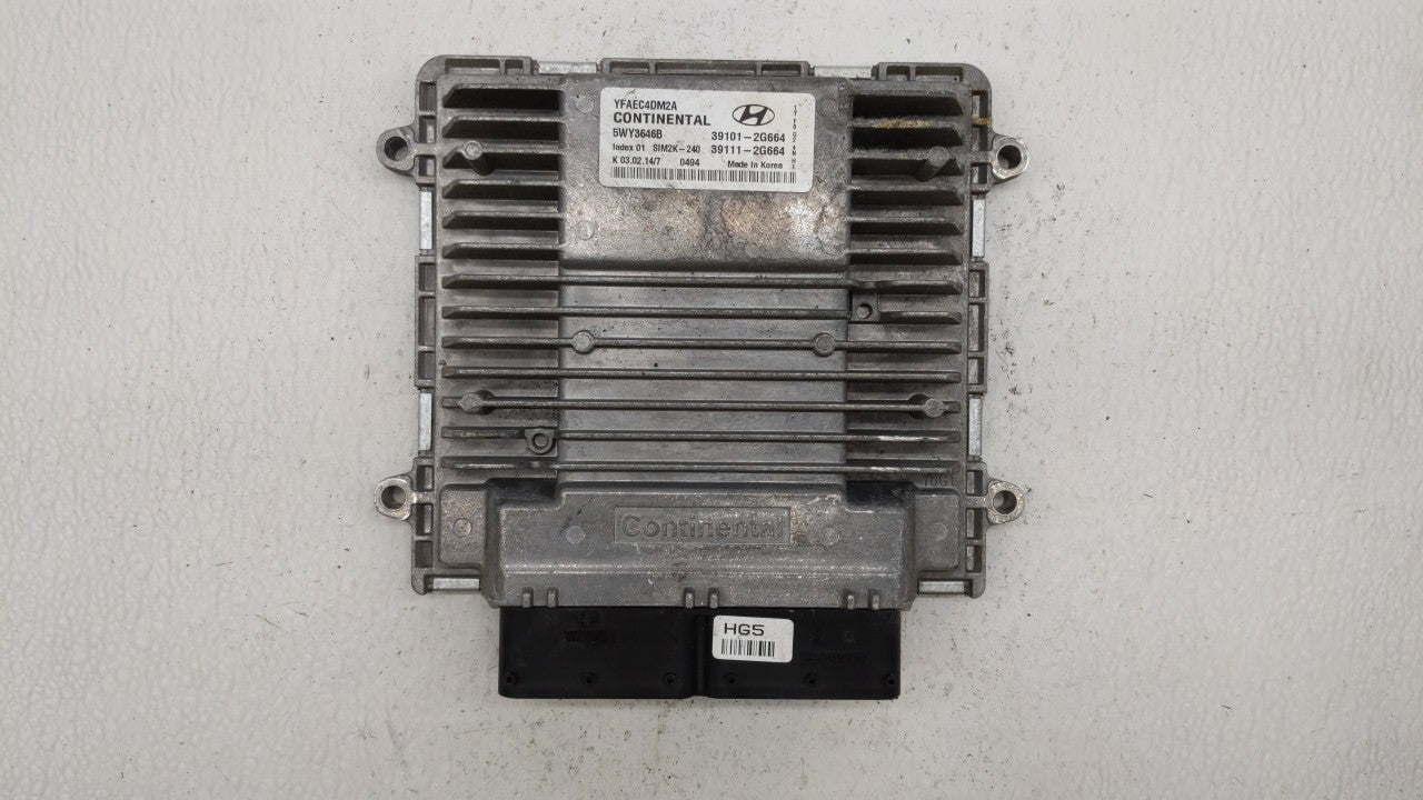 2011-2014 Hyundai Sonata PCM Engine Control Computer ECU ECM PCU OEM P/N:39101-2G661 39111-2G661 Fits Fits 2011 2012 2013 20