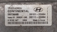2011-2014 Hyundai Sonata PCM Engine Control Computer ECU ECM PCU OEM P/N:39101-2G661 39111-2G661 Fits Fits 2011 2012 2013 20