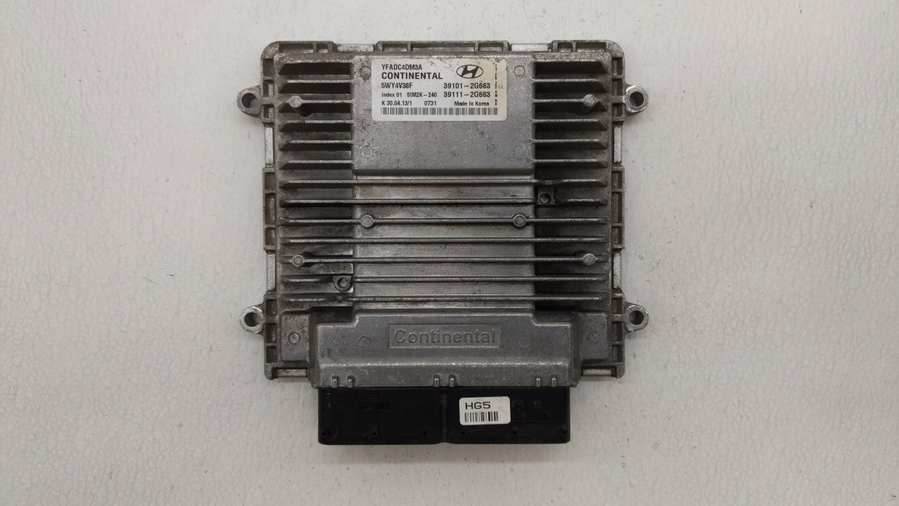 2011-2014 Hyundai Sonata PCM Engine Control Computer ECU ECM PCU OEM P/N:39101-2G661 39111-2G661 Fits Fits 2011 2012 2013 20