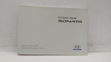 2013 Hyundai Sonata Owners Manual Book Guide OEM Used Auto Parts - Oemusedautoparts1.com