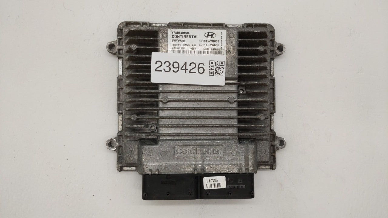 2011-2014 Hyundai Sonata PCM Engine Control Computer ECU ECM PCU OEM P/N:39111-2G669 39101-2G667 Fits Fits 2011 2012 2013 20