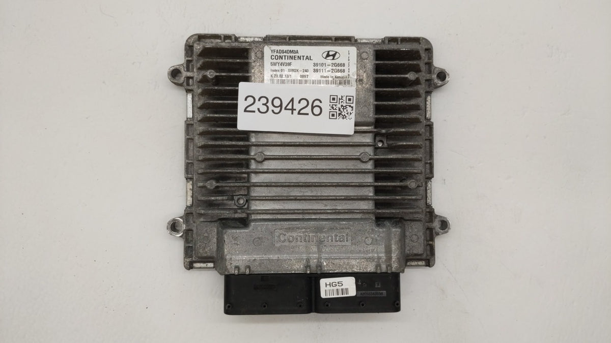 2011-2014 Hyundai Sonata PCM Engine Control Computer ECU ECM PCU OEM P/N:39111-2G669 39101-2G667 Fits 2011 2012 2013 2014 OE