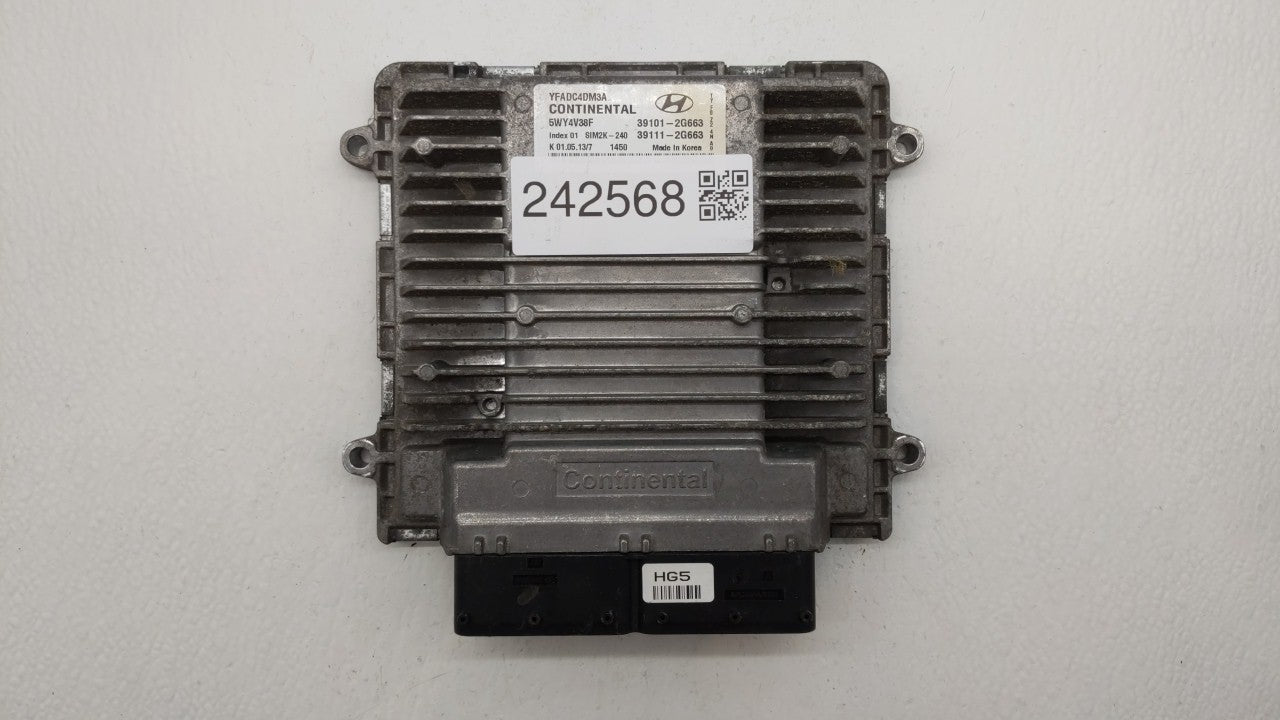 2011-2014 Hyundai Sonata PCM Engine Control Computer ECU ECM PCU OEM P/N:39101-2G673 39101-2G671 Fits Fits 2011 2012 2013 20