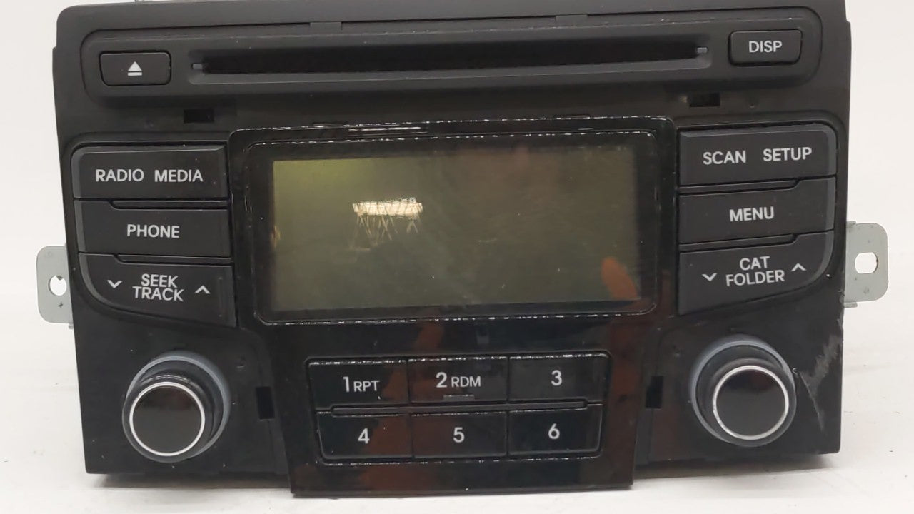 2012-2014 Hyundai Sonata Radio AM FM Cd Player Receiver Replacement P/N:96180-3Q700 Fits Fits 2012 2013 2014 OEM Used Auto P