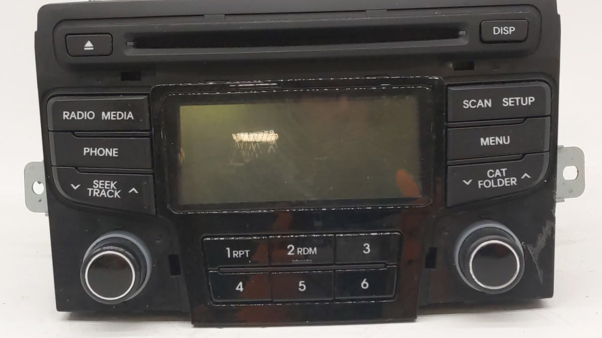 2012-2014 Hyundai Sonata Radio AM FM Cd Player Receiver Replacement P/N:96180-3Q700 Fits Fits 2012 2013 2014 OEM Used Auto P
