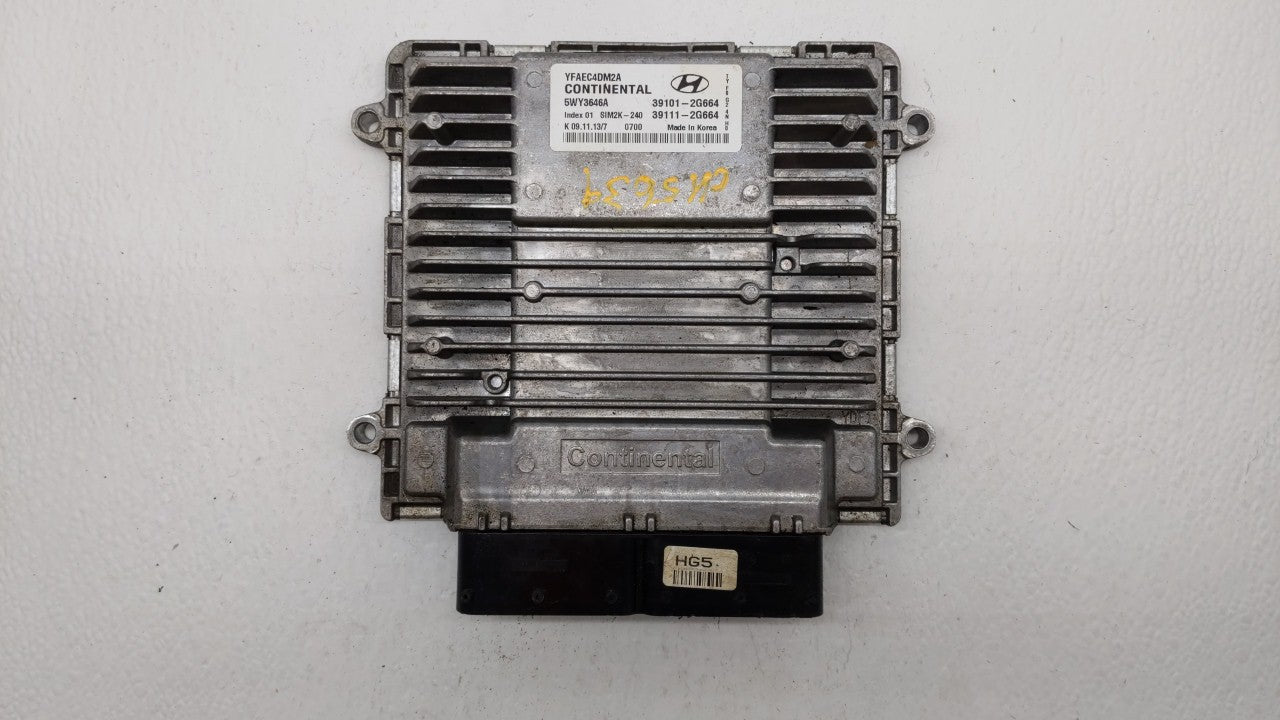 2011-2014 Hyundai Sonata PCM Engine Control Computer ECU ECM PCU OEM P/N:39101-2G672 39111-2G672 Fits Fits 2011 2012 2013 20
