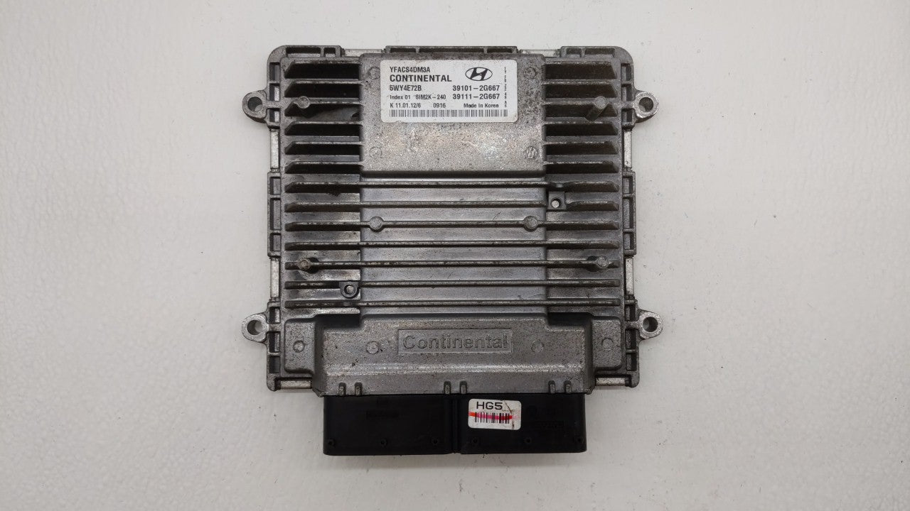2011-2014 Hyundai Sonata PCM Engine Control Computer ECU ECM PCU OEM P/N:39111-2G669 39101-2G667 Fits Fits 2011 2012 2013 20
