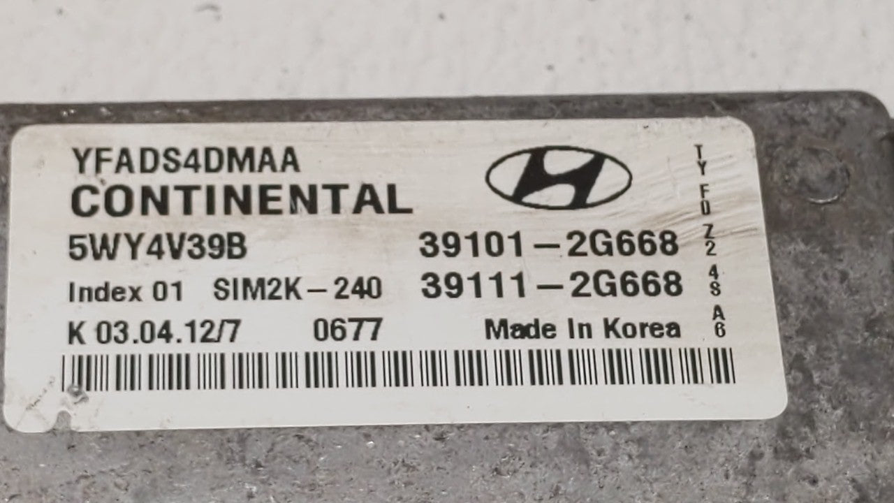 2011-2014 Hyundai Sonata PCM Engine Control Computer ECU ECM PCU OEM P/N:39111-2G669 39101-2G667 Fits Fits 2011 2012 2013 20