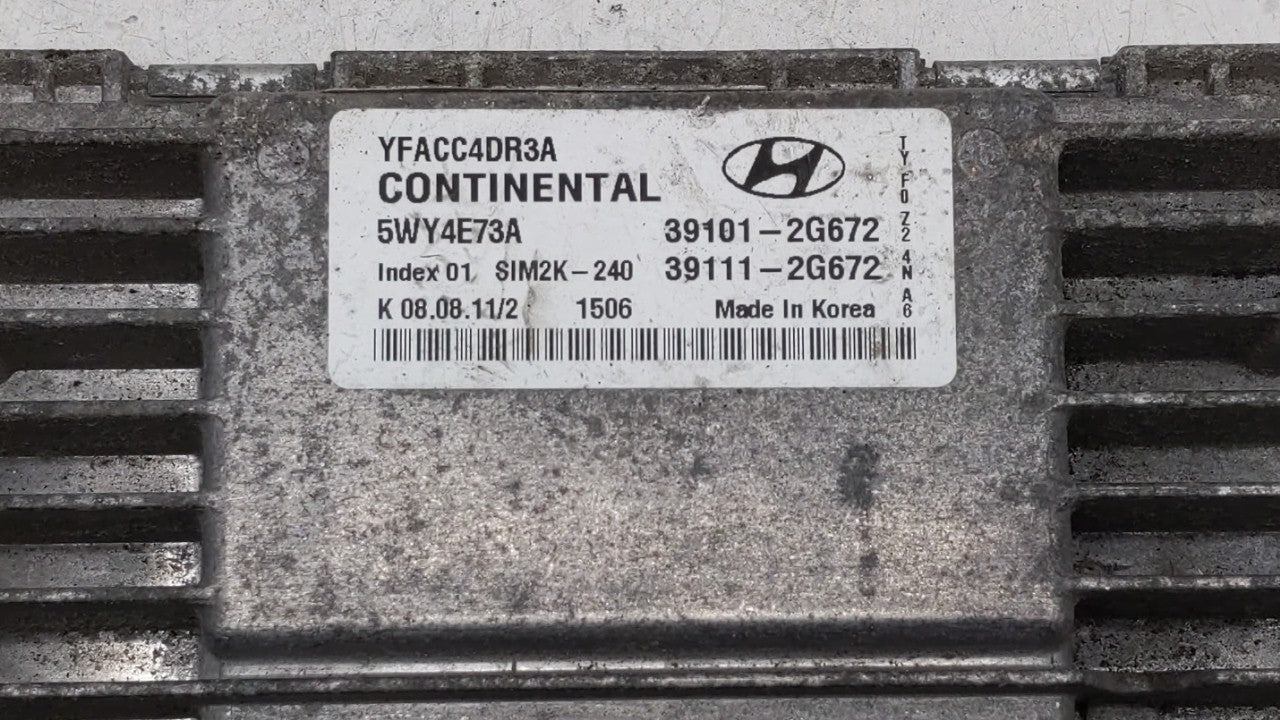 2011-2014 Hyundai Sonata PCM Engine Control Computer ECU ECM PCU OEM P/N:39101-2G673 39101-2G671 Fits Fits 2011 2012 2013 20