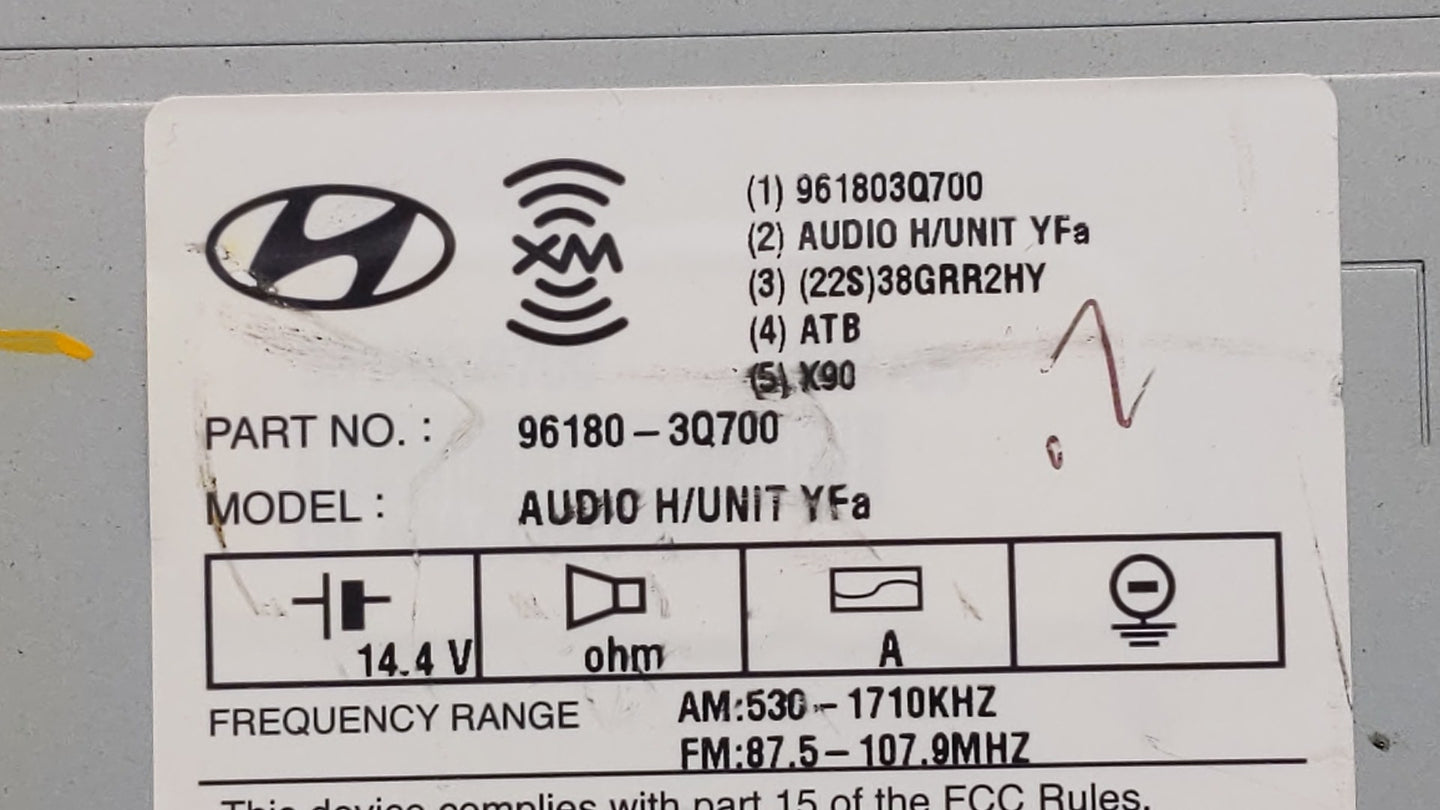2012-2014 Hyundai Sonata Am Fm Cd Player Radio Receiver - Oemusedautoparts1.com