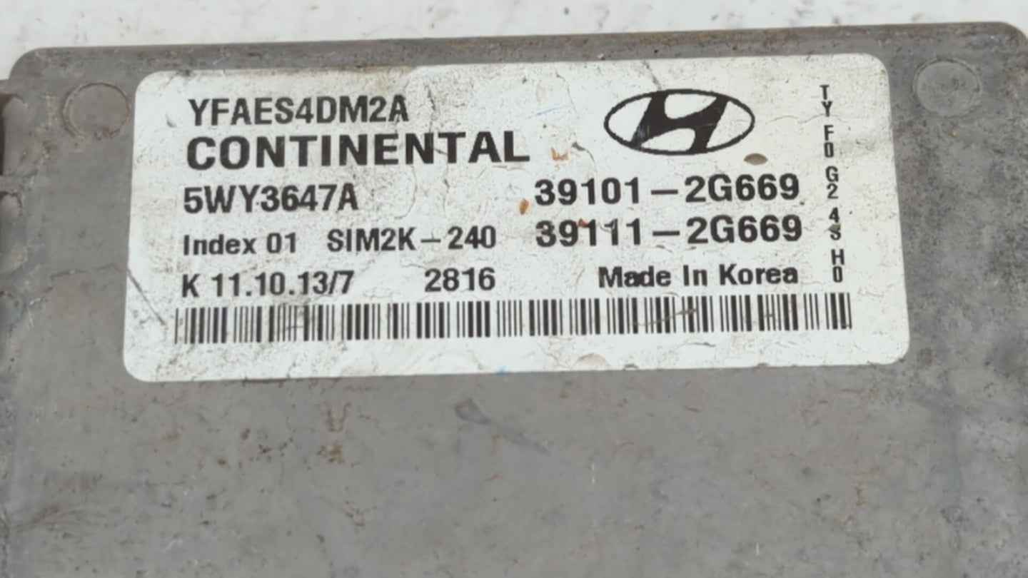 2011-2014 Hyundai Sonata PCM Engine Control Computer ECU ECM PCU OEM P/N:39111-2G669 39101-2G667 Fits Fits 2011 2012 2013 20