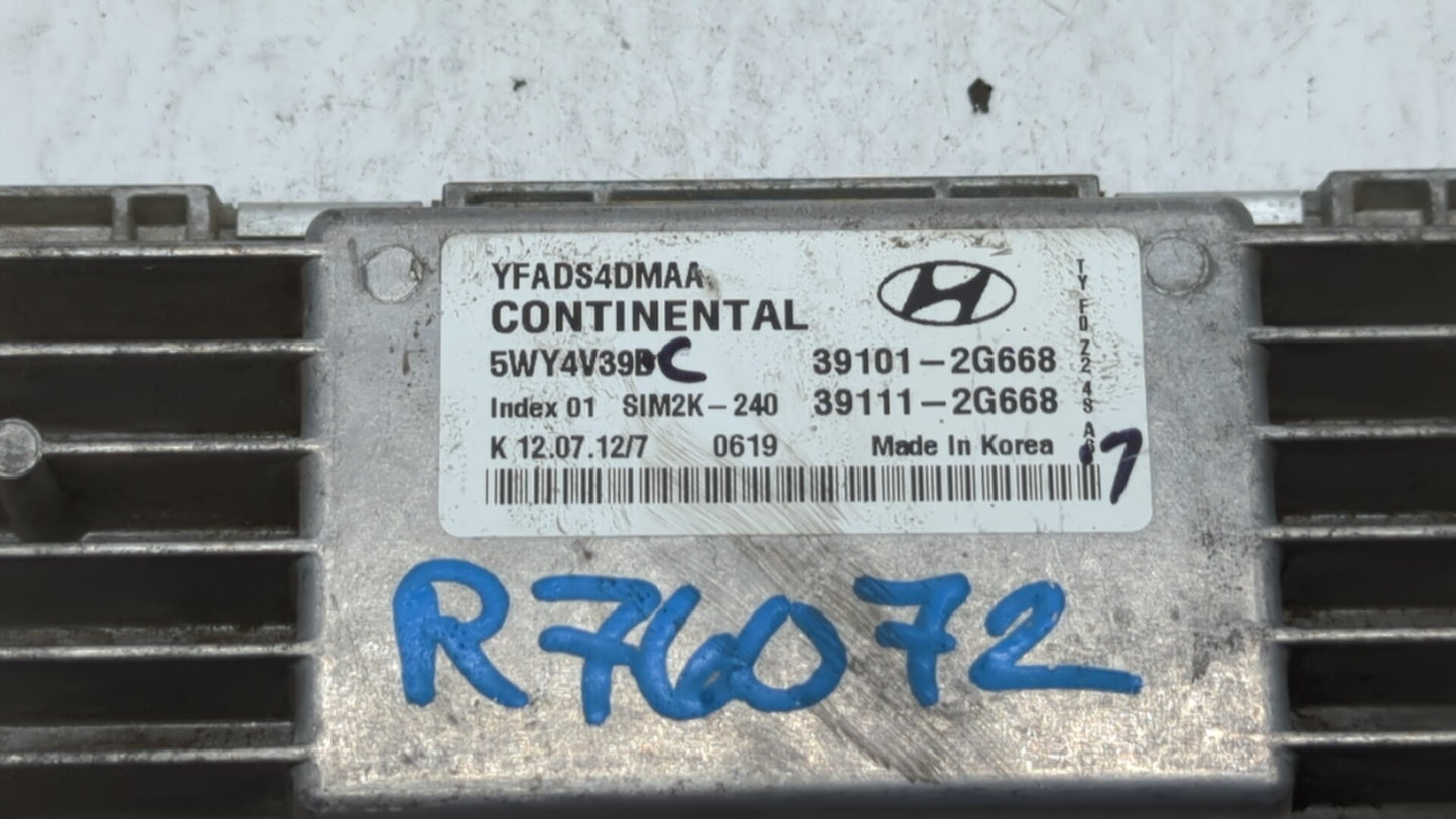 2011-2014 Hyundai Sonata PCM Engine Control Computer ECU ECM PCU OEM P/N:39111-2G669 39101-2G667 Fits Fits 2011 2012 2013 20