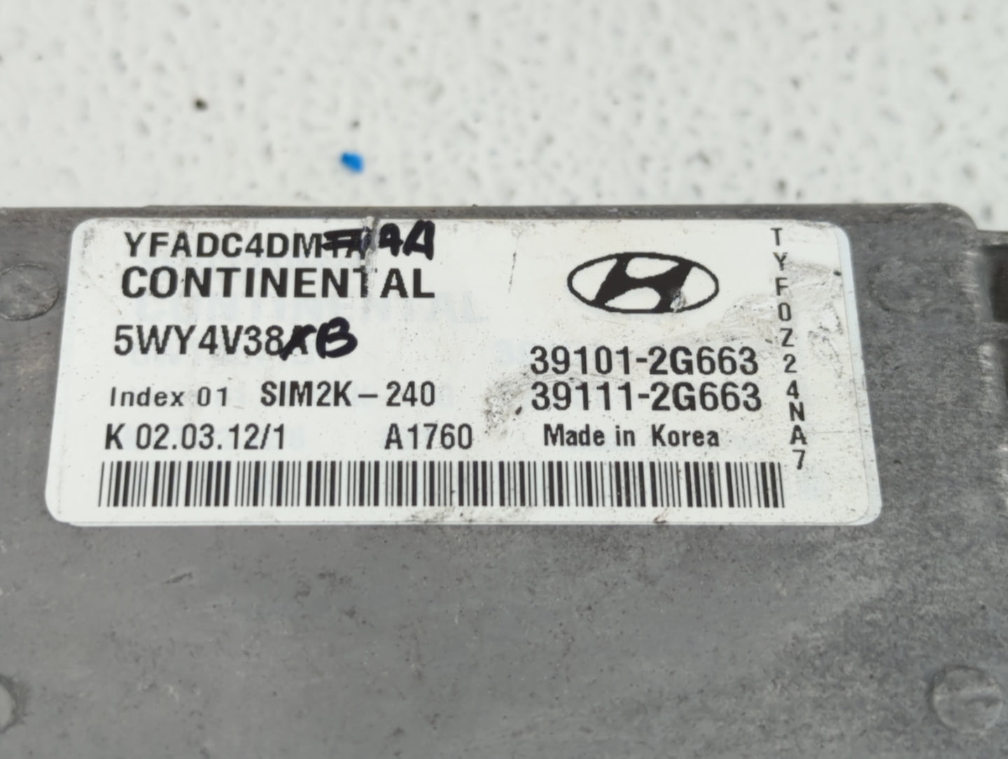 2011-2014 Hyundai Sonata PCM Engine Control Computer ECU ECM PCU OEM P/N:39101-2G673 39101-2G671 Fits Fits 2011 2012 2013 20