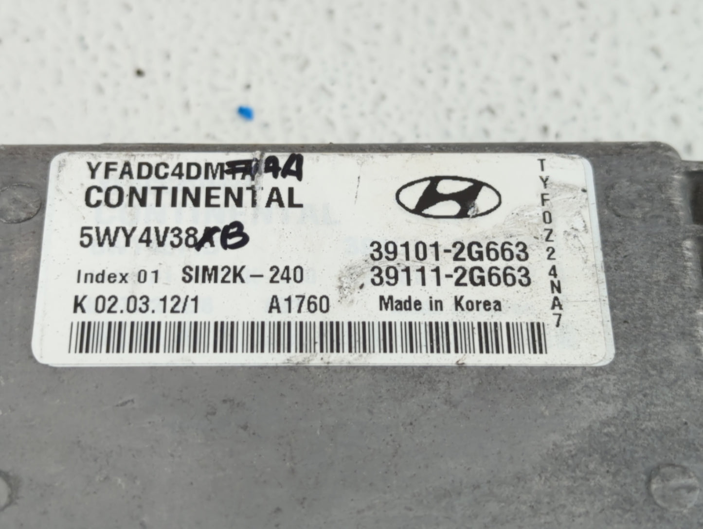 2011-2014 Hyundai Sonata PCM Engine Control Computer ECU ECM PCU OEM P/N:39101-2G673 39101-2G671 Fits Fits 2011 2012 2013 20