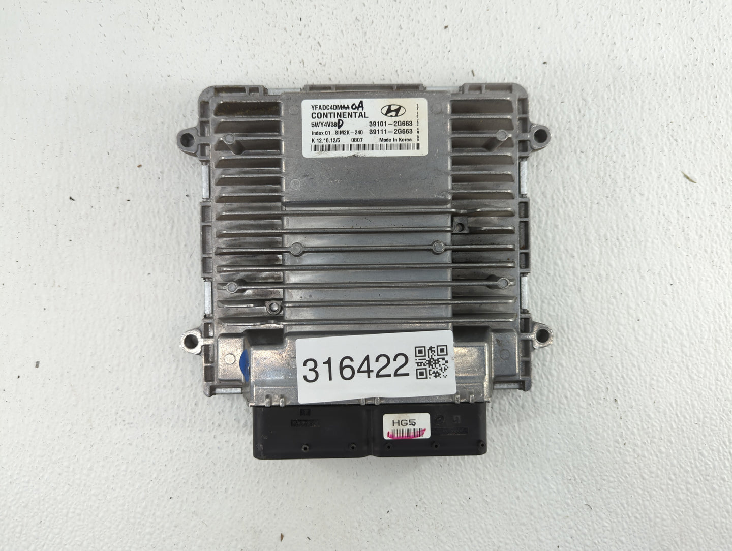 2011-2014 Hyundai Sonata PCM Engine Control Computer ECU ECM PCU OEM P/N:39101-2G673 39101-2G671 Fits Fits 2011 2012 2013 20