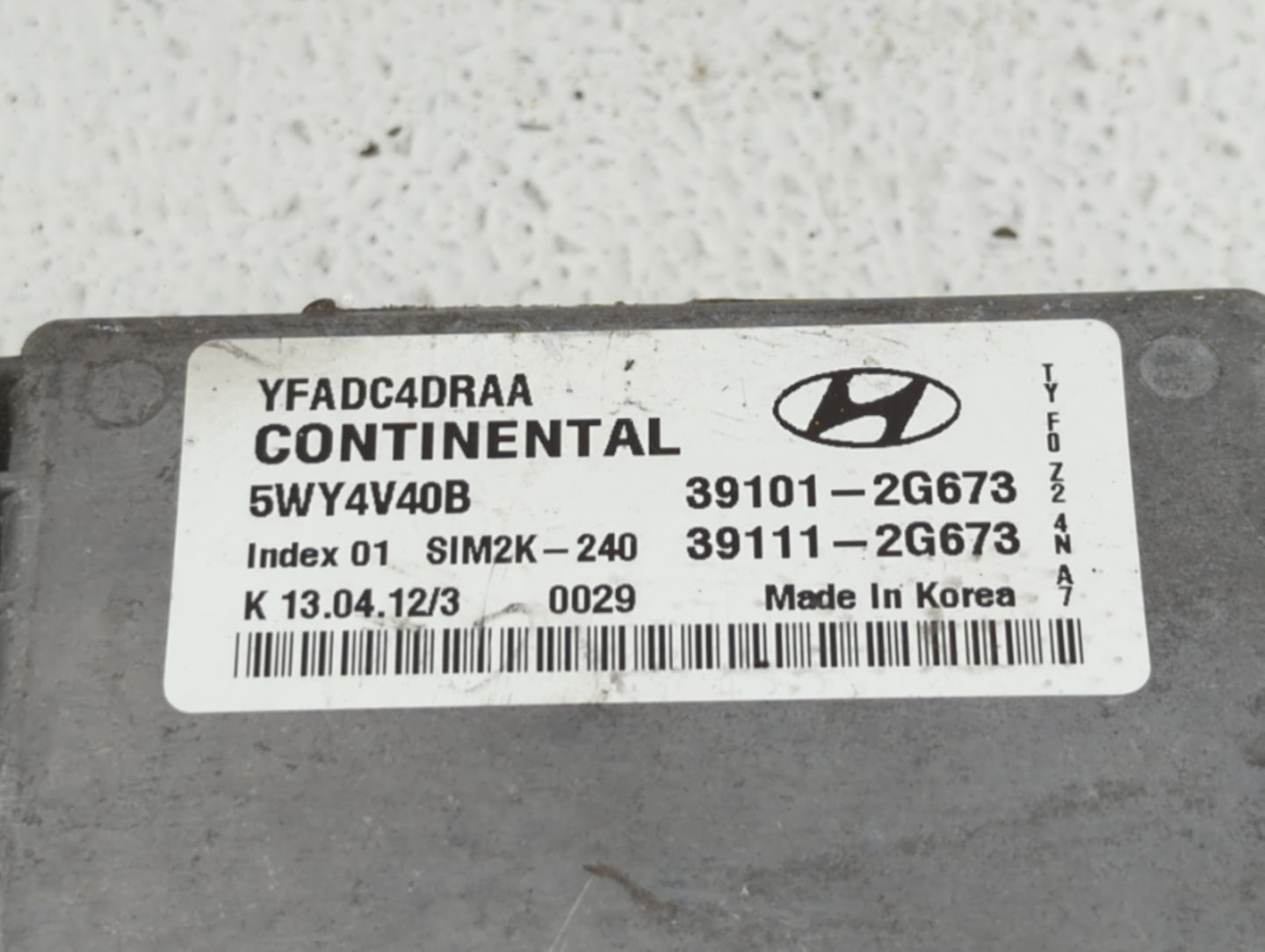 2011-2014 Hyundai Sonata PCM Engine Control Computer ECU ECM PCU OEM P/N:39101-2G673 39101-2G671 Fits Fits 2011 2012 2013 20