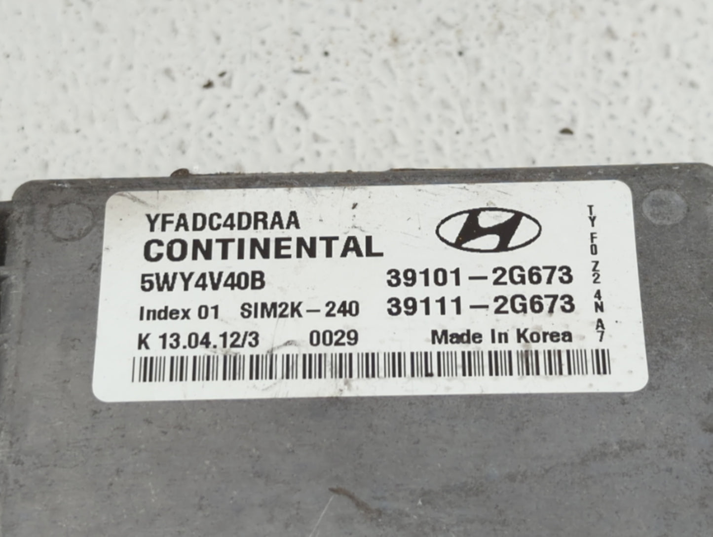 2011-2014 Hyundai Sonata PCM Engine Control Computer ECU ECM PCU OEM P/N:39101-2G673 39101-2G671 Fits Fits 2011 2012 2013 20