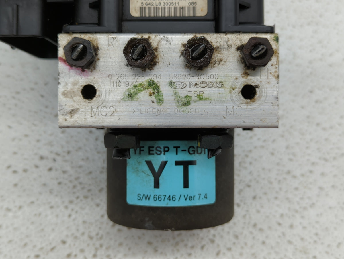 2011-2013 Hyundai Sonata Anti-Lock Brake ABS Pump Module Actuator OEM P/N:58920-3Q600 58920-3S400 Fits Fits 2011 2012 2013 O