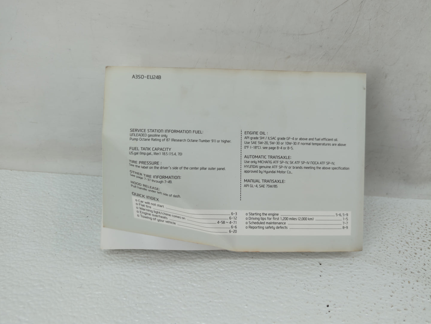 2013 Hyundai Sonata Owners Manual Book Guide OEM Used Auto Parts - Oemusedautoparts1.com