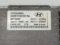 2013 Hyundai Sonata PCM Engine Control Computer ECU ECM PCU OEM P/N:39101-2G668 5WY4V39F Fits Fits 2011 OEM Used Auto Parts 