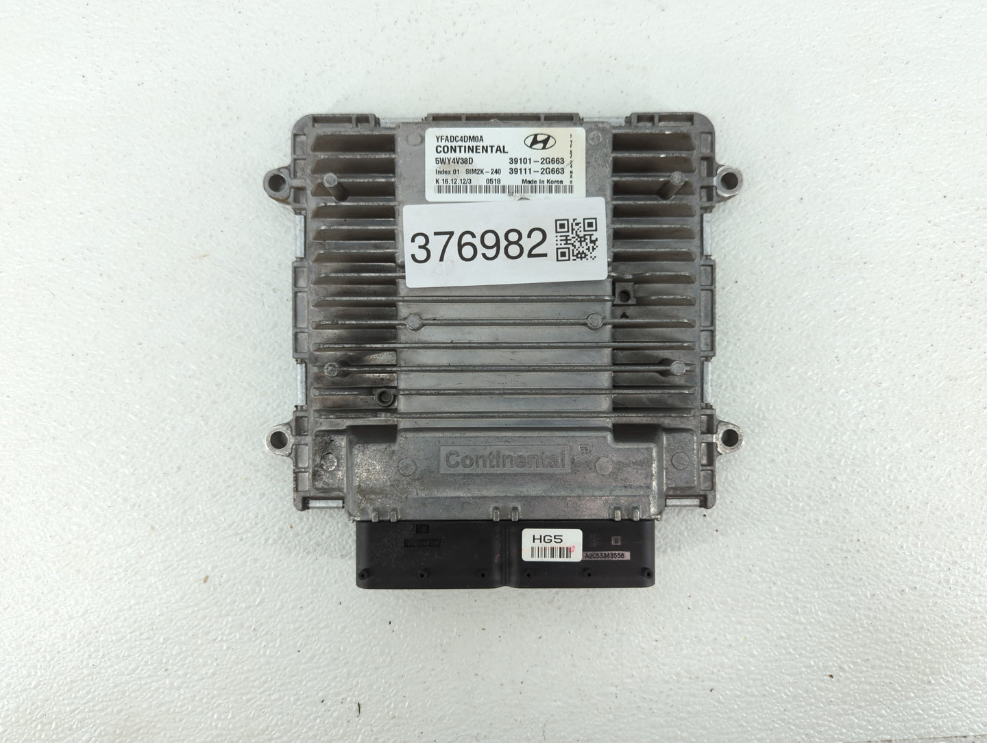 2011-2014 Hyundai Sonata PCM Engine Control Computer ECU ECM PCU OEM P/N:39111-2G663 39101-2G663 Fits Fits 2011 2012 2013 20