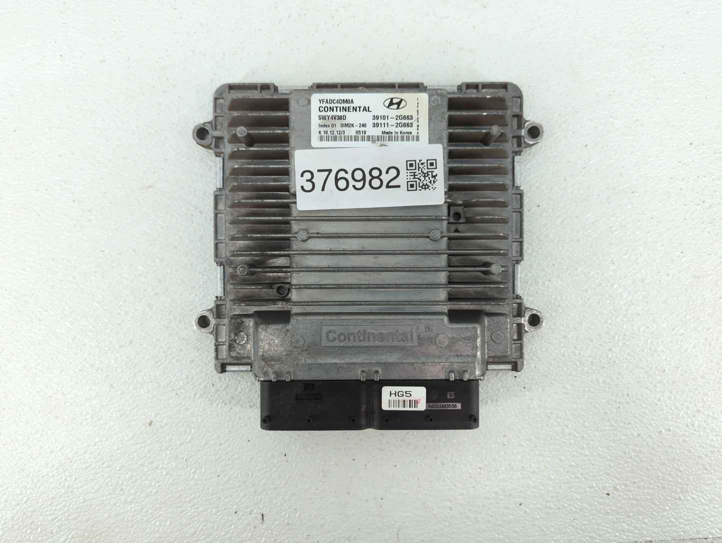 2011-2014 Hyundai Sonata PCM Engine Control Computer ECU ECM PCU OEM P/N:39111-2G663 39101-2G663 Fits Fits 2011 2012 2013 20