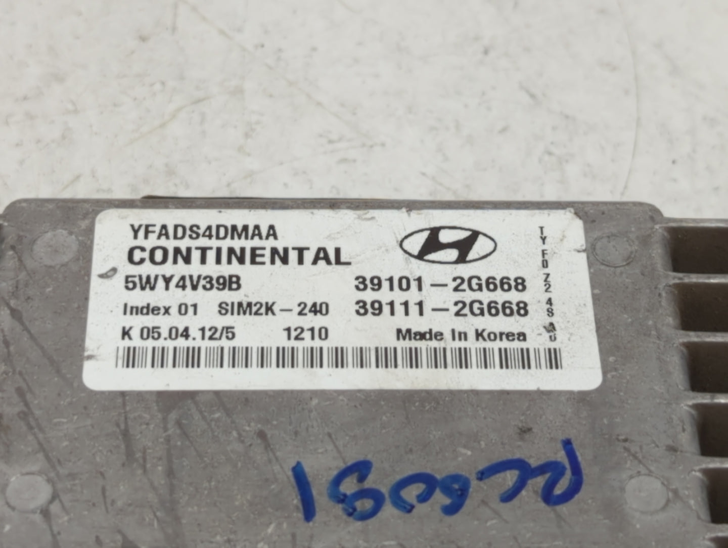 2011-2014 Hyundai Sonata PCM Engine Control Computer ECU ECM PCU OEM P/N:39111-2G669 39101-2G667 Fits Fits 2011 2012 2013 20