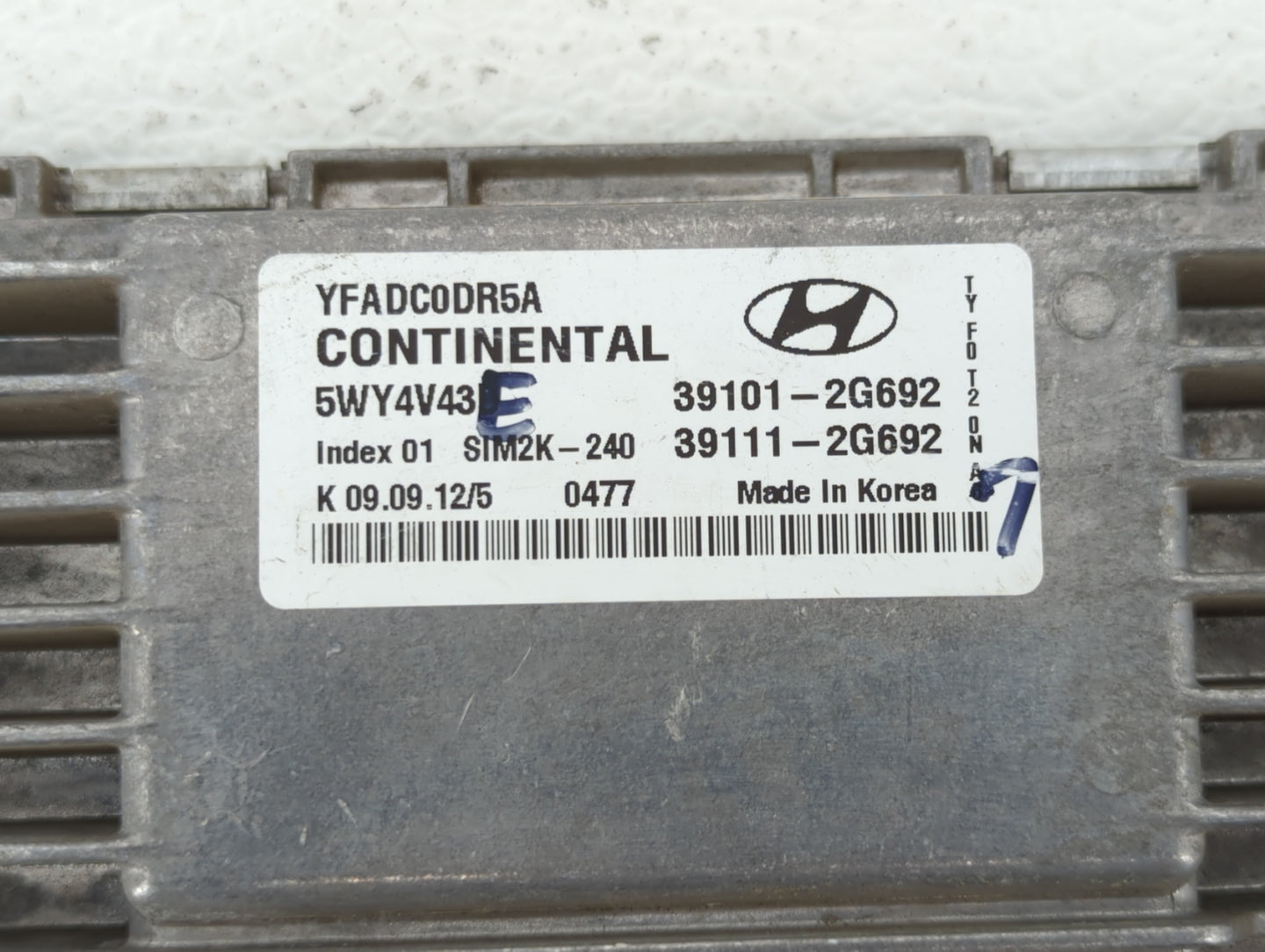 2011-2014 Hyundai Sonata PCM Engine Control Computer ECU ECM PCU OEM P/N:39101-2G692 39111-2G690 Fits Fits 2011 2012 2013 20