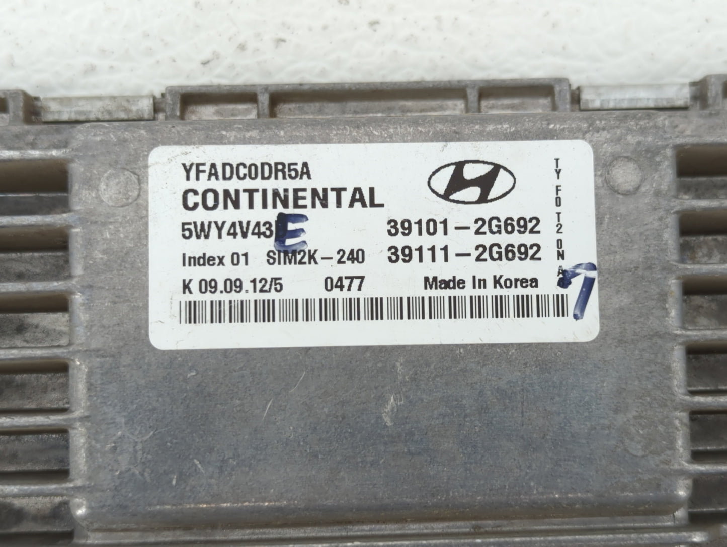 2011-2014 Hyundai Sonata PCM Engine Control Computer ECU ECM PCU OEM P/N:39101-2G692 39111-2G690 Fits Fits 2011 2012 2013 20