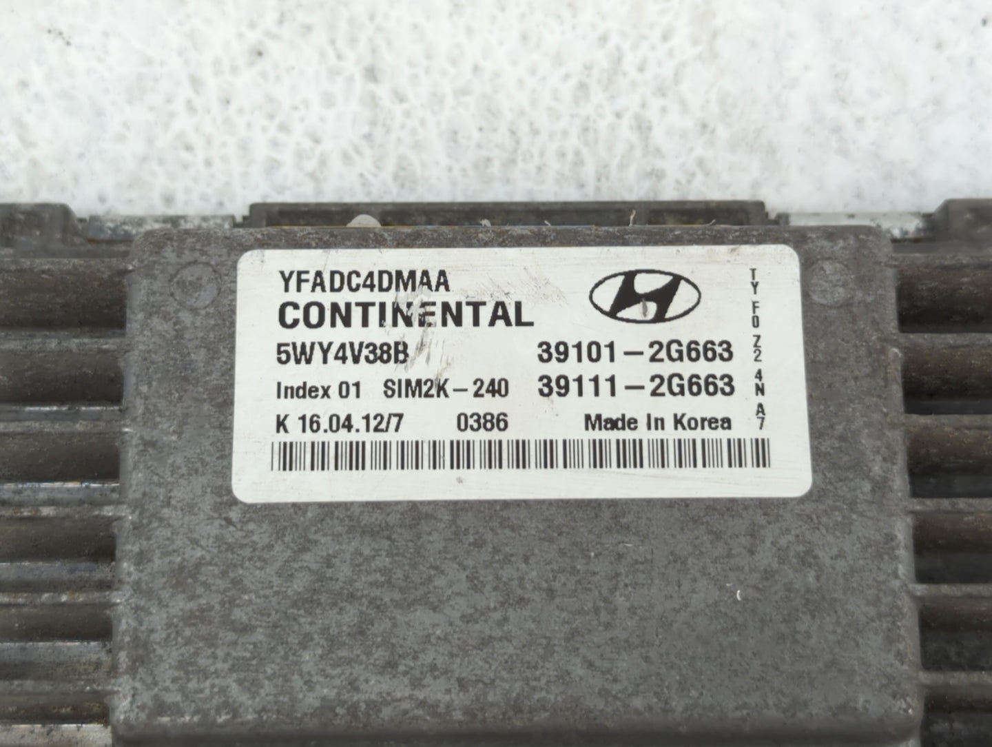 2011-2014 Hyundai Sonata PCM Engine Control Computer ECU ECM PCU OEM P/N:39111-2G674 39101-2G672 Fits Fits 2011 2012 2013 20