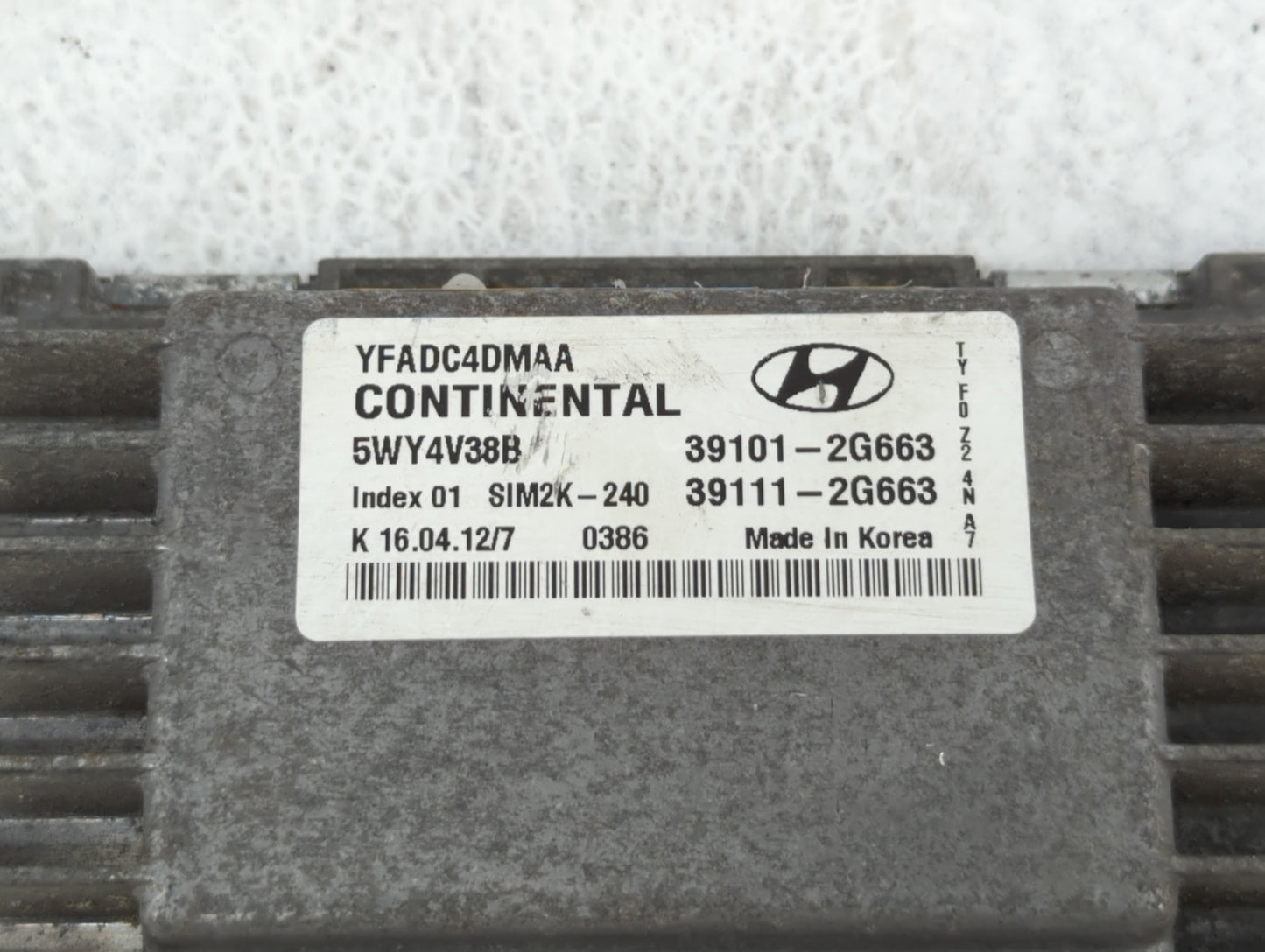 2011-2014 Hyundai Sonata PCM Engine Control Computer ECU ECM PCU OEM P/N:39111-2G674 39101-2G672 Fits Fits 2011 2012 2013 20