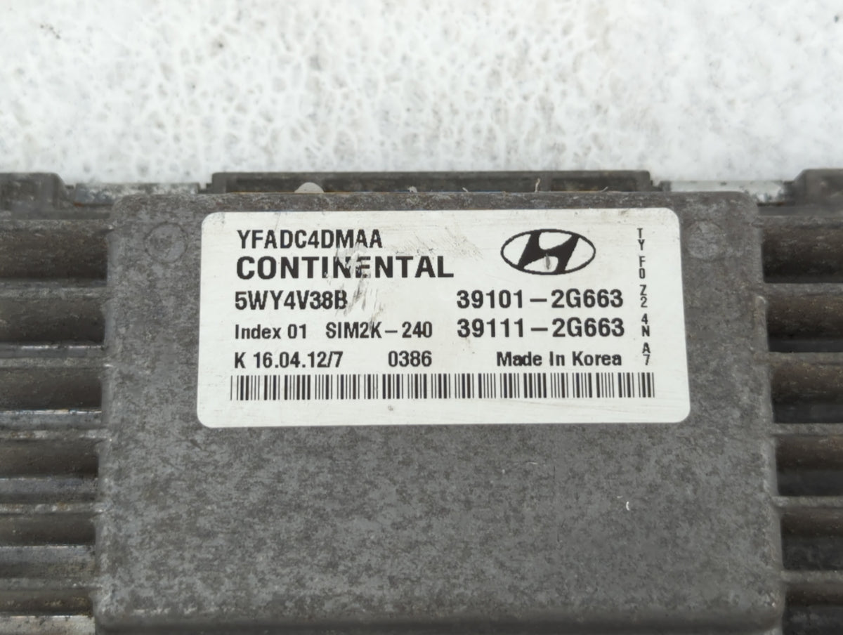 2011-2014 Hyundai Sonata PCM Engine Control Computer ECU ECM PCU OEM P/N:39111-2G674 39101-2G672 Fits 2011 2012 2013 2014 OE