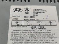 2013-2014 Hyundai Sonata Radio AM FM Cd Player Receiver Replacement P/N:96180-3Q8004X 96180-3Q600, 96180-3Q700 Fits Fits 201