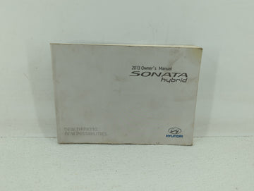 2013 Hyundai Sonata Owners Manual Book Guide OEM Used Auto Parts - Oemusedautoparts1.com