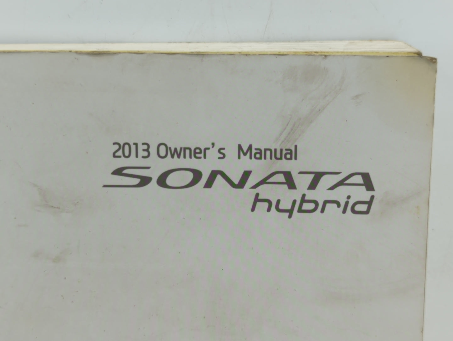 2013 Hyundai Sonata Owners Manual Book Guide OEM Used Auto Parts - Oemusedautoparts1.com