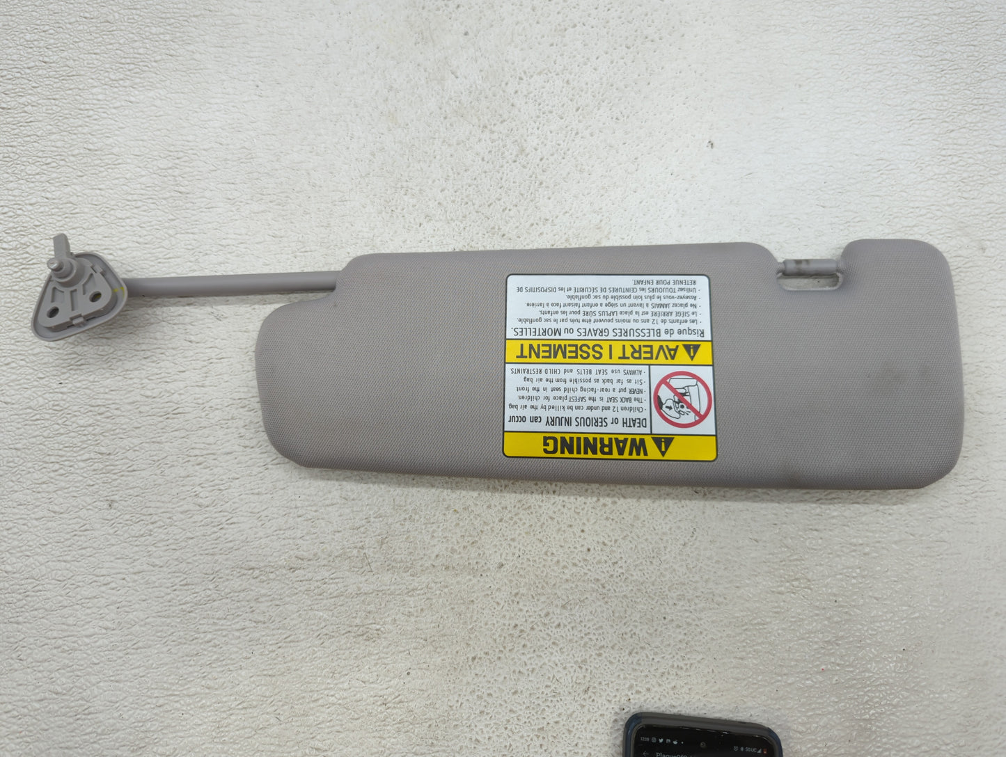 2011-2015 Hyundai Sonata Sun Visor Shade Replacement Passenger Right Mirror Fits Fits 2011 2012 2013 2014 2015 OEM Used Auto