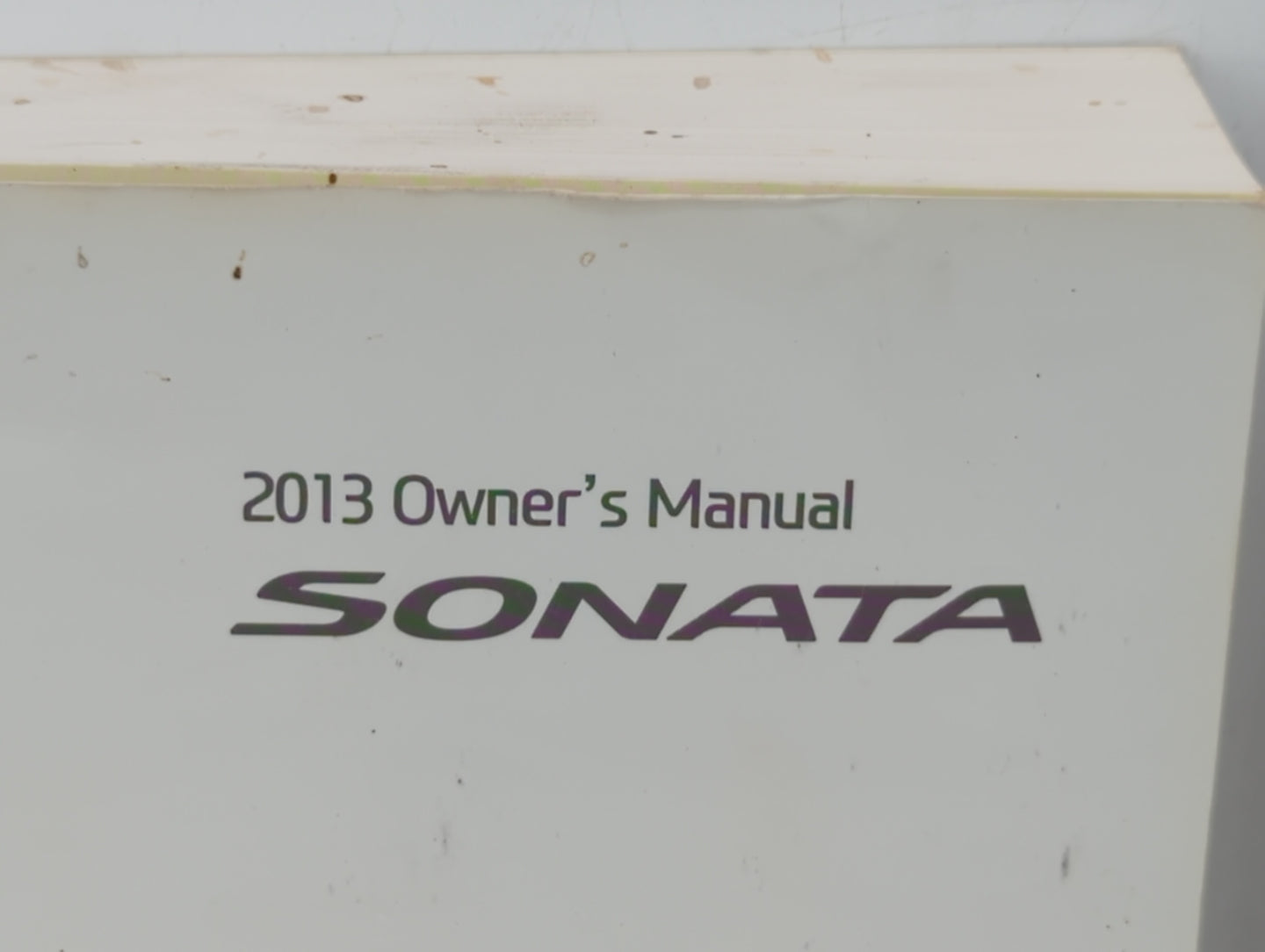 2013 Hyundai Sonata Owners Manual Book Guide OEM Used Auto Parts - Oemusedautoparts1.com