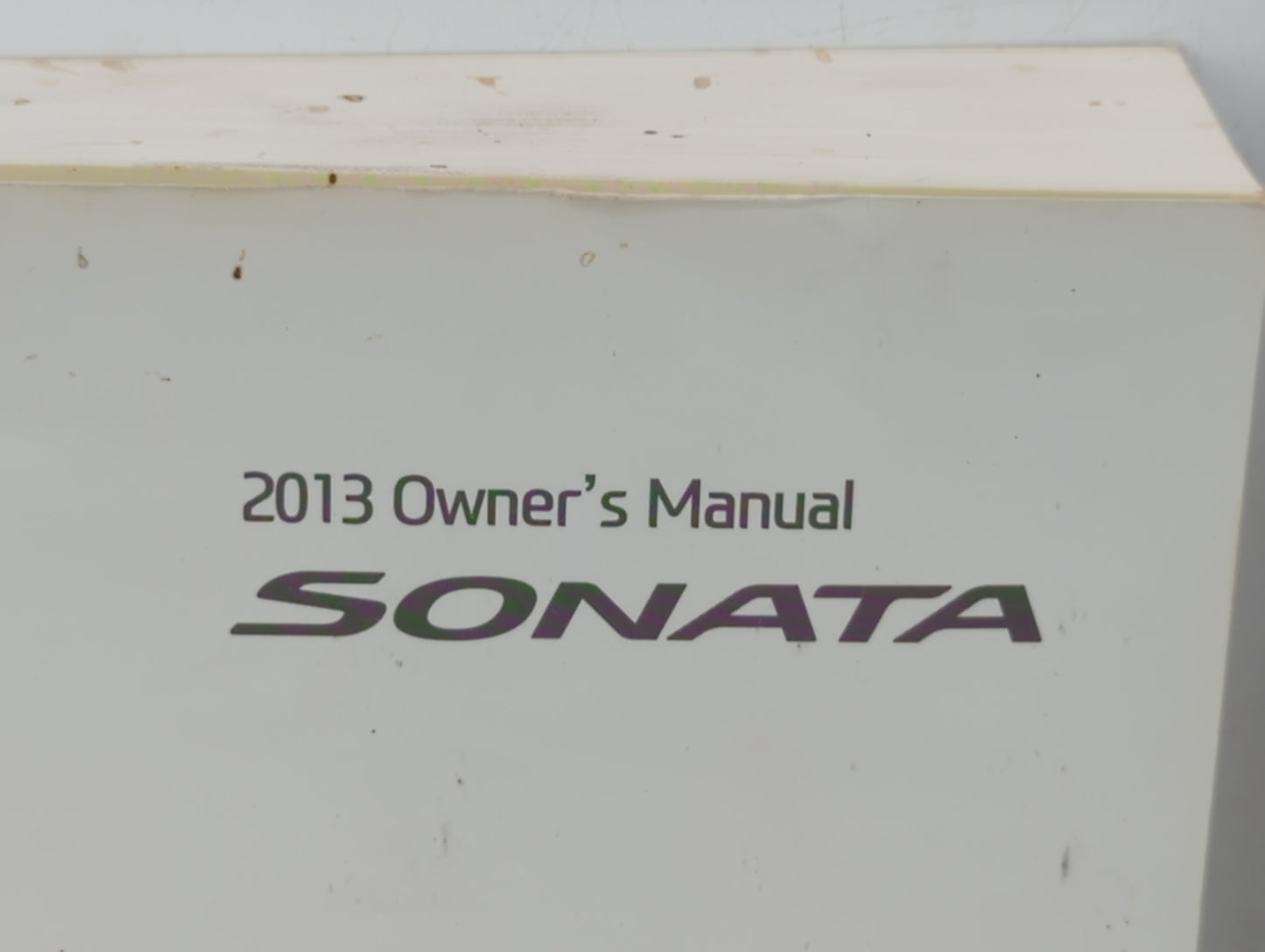 2013 Hyundai Sonata Owners Manual Book Guide OEM Used Auto Parts - Oemusedautoparts1.com