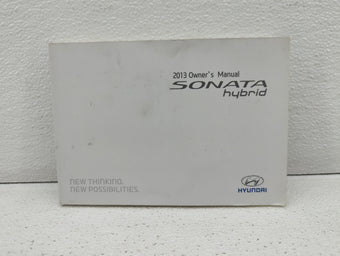 compare product 2013 Hyundai Sonata Owners Manual Book Guide OEM Used Auto Parts