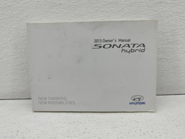 2013 Hyundai Sonata Owners Manual Book Guide OEM Used Auto Parts - Oemusedautoparts1.com