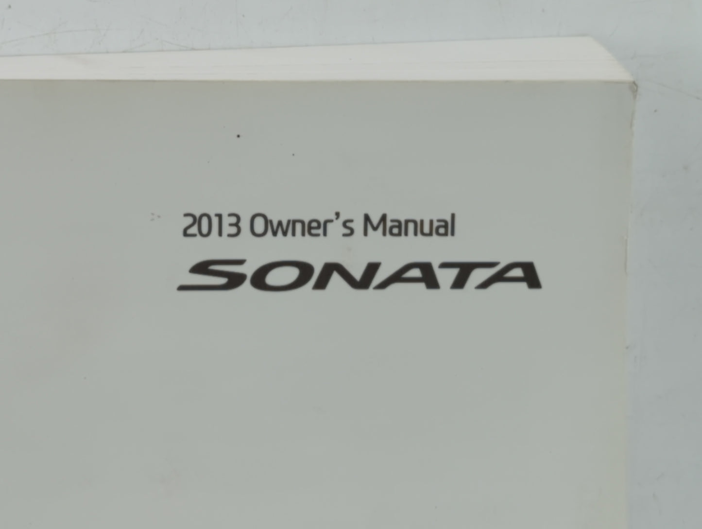 2013 Hyundai Sonata Owners Manual Book Guide OEM Used Auto Parts - Oemusedautoparts1.com