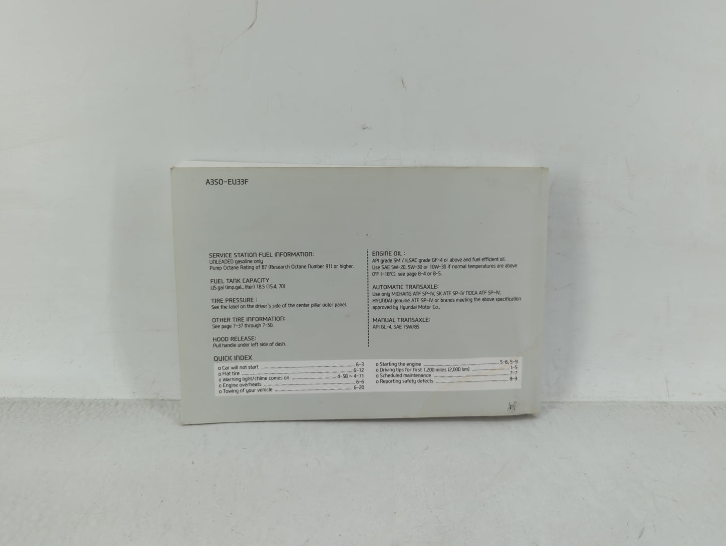 2013 Hyundai Sonata Owners Manual Book Guide OEM Used Auto Parts - Oemusedautoparts1.com