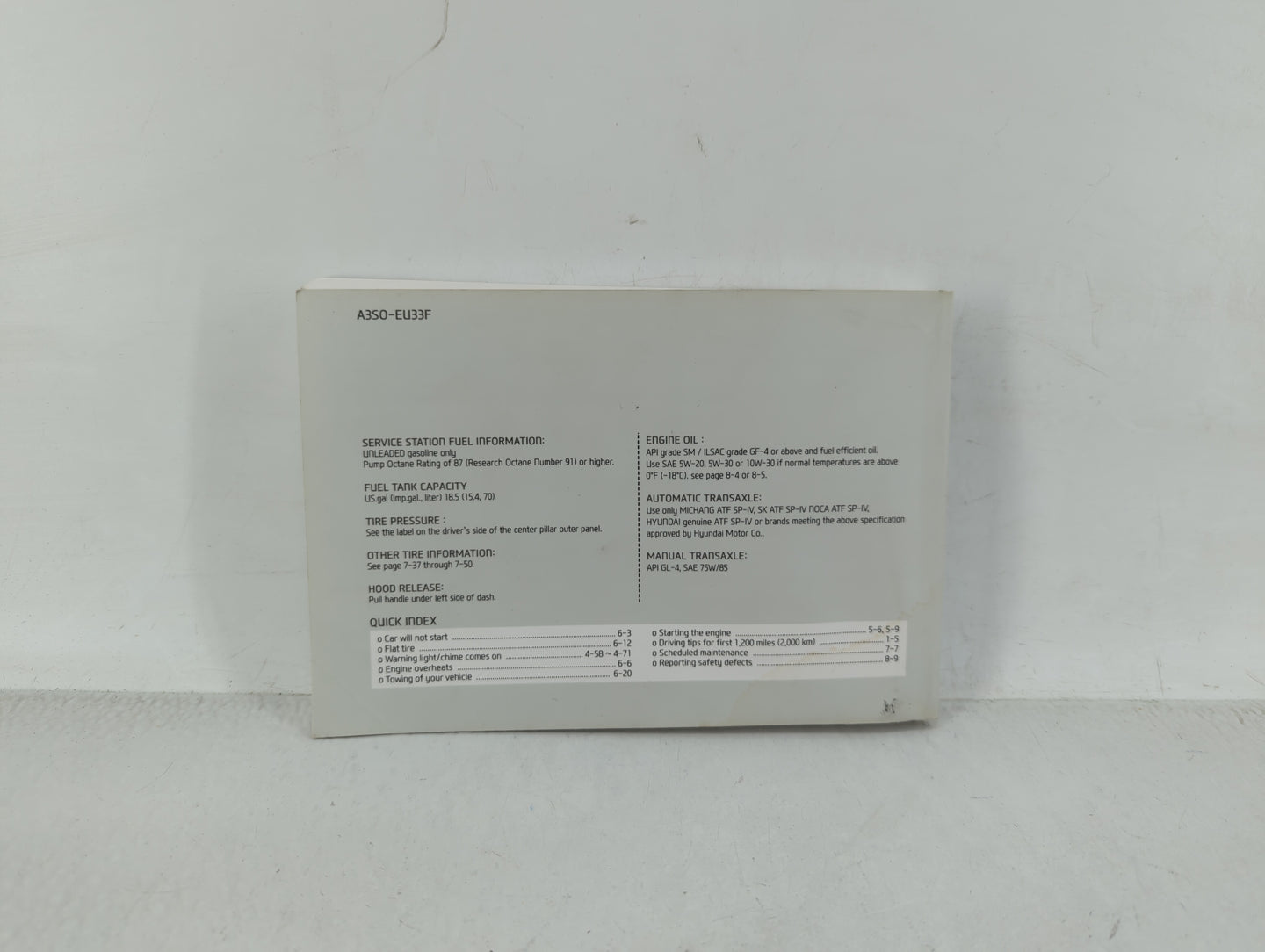 2013 Hyundai Sonata Owners Manual Book Guide OEM Used Auto Parts - Oemusedautoparts1.com