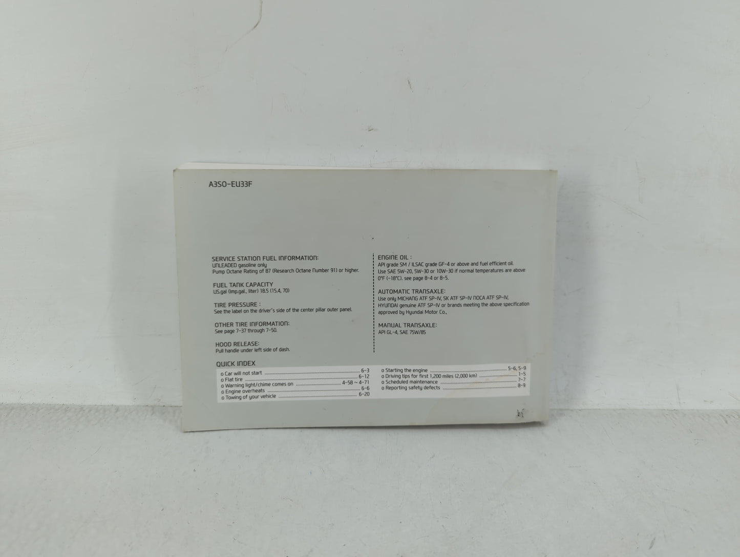 2013 Hyundai Sonata Owners Manual Book Guide OEM Used Auto Parts - Oemusedautoparts1.com