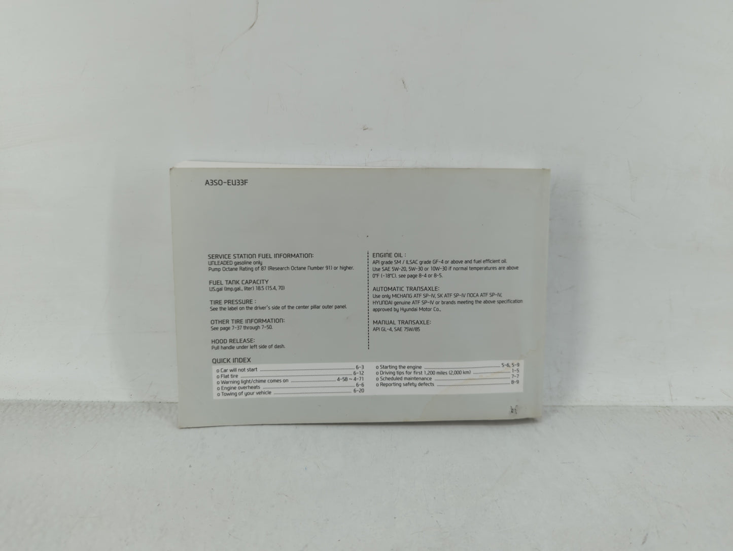 2013 Hyundai Sonata Owners Manual Book Guide OEM Used Auto Parts - Oemusedautoparts1.com