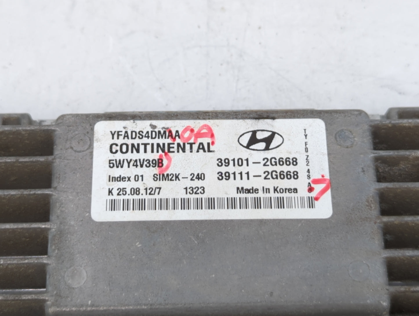 2011-2014 Hyundai Sonata PCM Engine Control Computer ECU ECM PCU OEM P/N:39111-2G669 39101-2G667 Fits Fits 2011 2012 2013 20