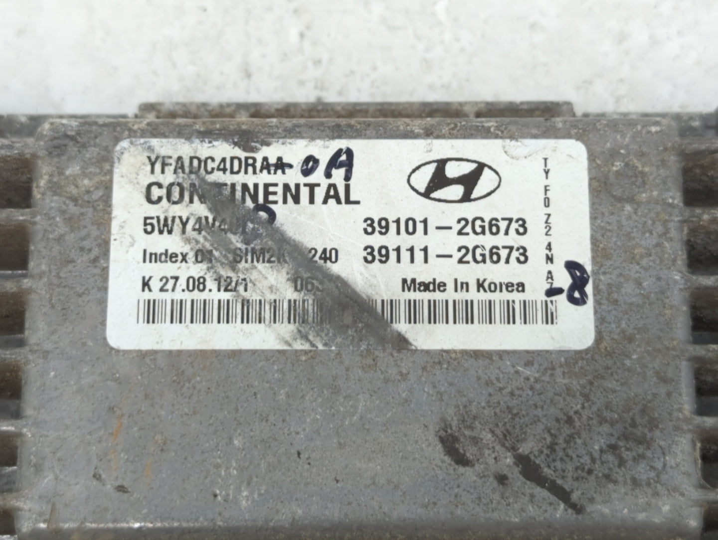 2011-2014 Hyundai Sonata PCM Engine Control Computer ECU ECM PCU OEM P/N:39111-2G674 39101-2G672 Fits Fits 2011 2012 2013 20
