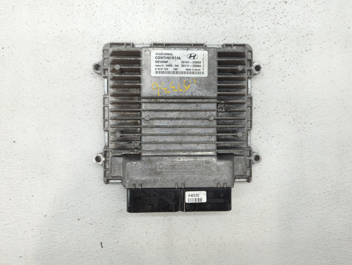 2011-2014 Hyundai Sonata PCM Engine Control Computer ECU ECM PCU OEM P/N:39111-2G663 39101-2G663 Fits Fits 2011 2012 2013 20